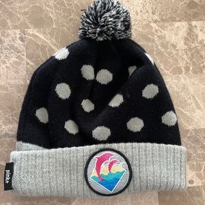 Pink Dolphin Polka Dot Beanie